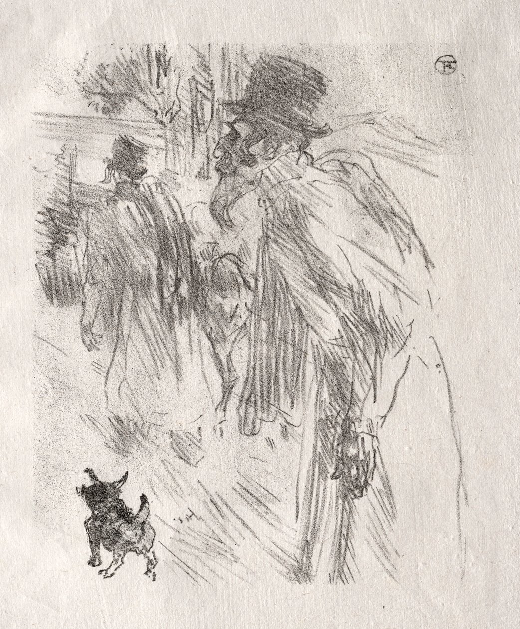 在西奈山脚：卡尔斯巴德的波兰犹太人，1898年。 作者 亨利·德·图卢兹·劳特雷克