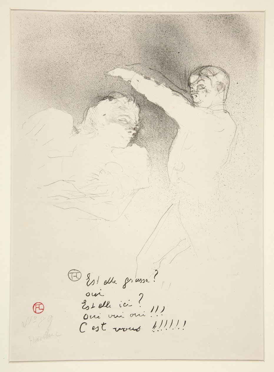 Aux vari?Mlle. Lender et Brasseur (At the Varieties: Mademoiselle Lender and Brasseur) 作者 亨利·德·图卢兹·劳特雷克