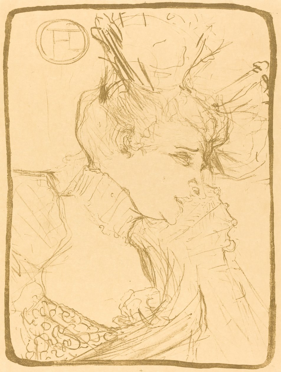 马塞尔-伦德夫人的半身像Marcelle Lender Mlle.Marcelle Lender，半身像，1895年。 作者 亨利·德·图卢兹·劳特雷克
