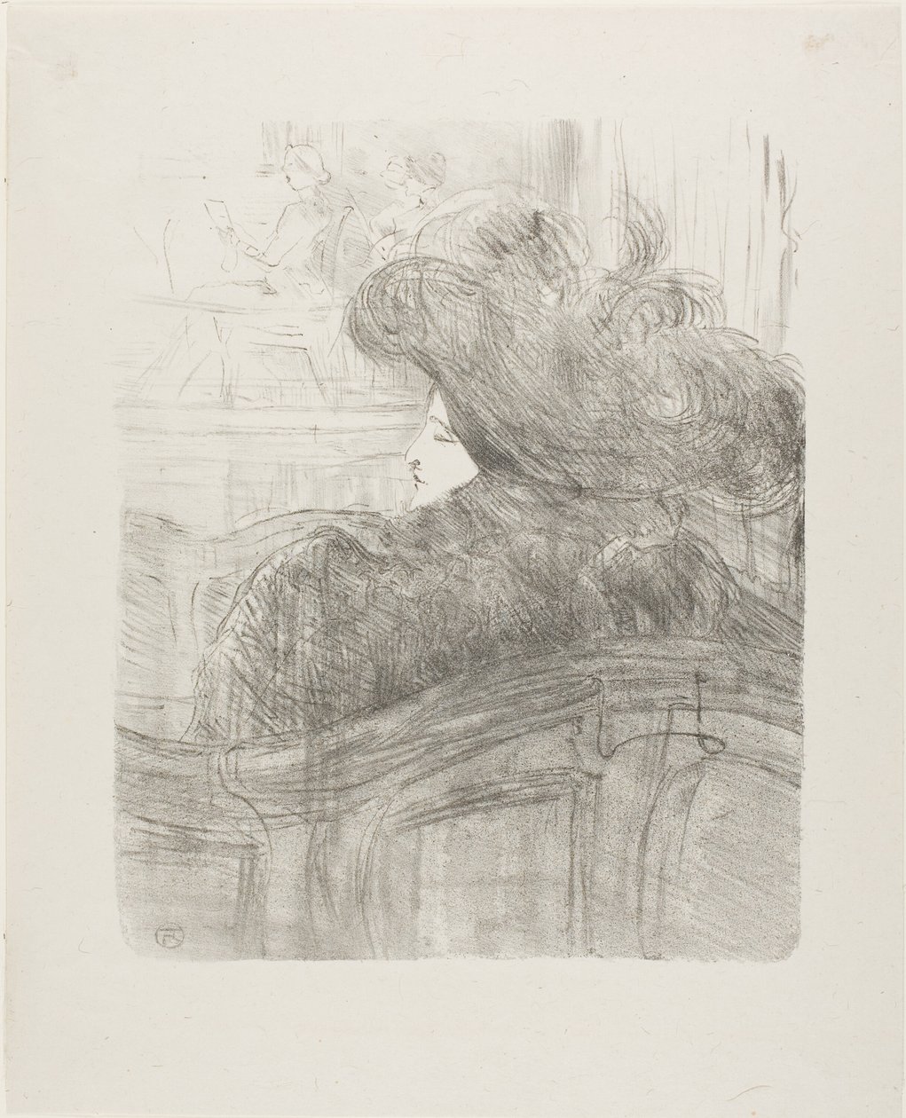 Cléo de Mérode，来自十三张石版画 作者 亨利·德·图卢兹·劳特雷克