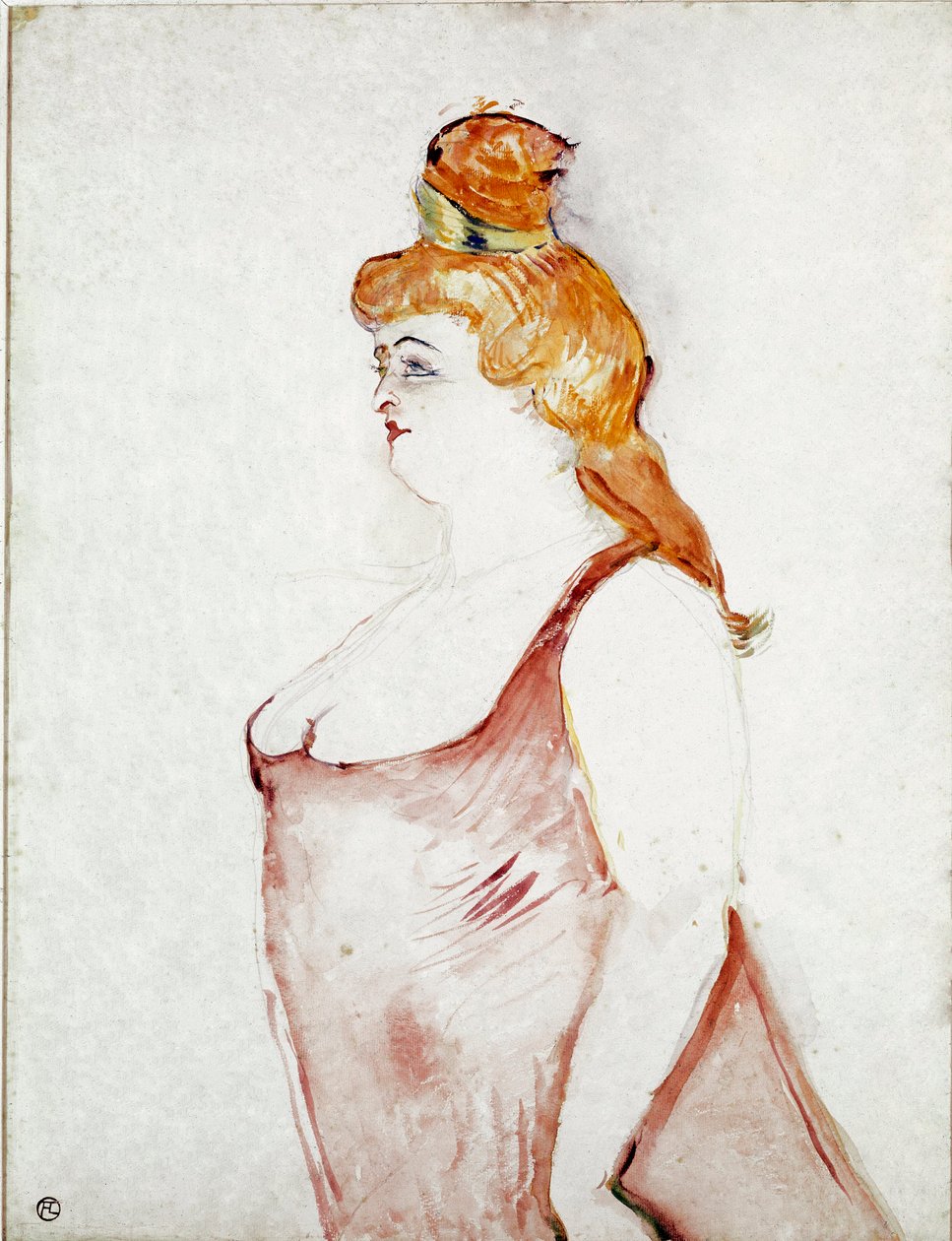 《美丽的海伦》中的科瑟尔。 亨利·德·图卢兹-劳特累克 (Toulouse Lautrec 作者 亨利·德·图卢兹·劳特雷克