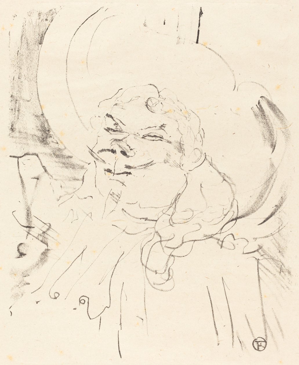 科奎林老人科奎林aine，1896年。 作者 亨利·德·图卢兹·劳特雷克