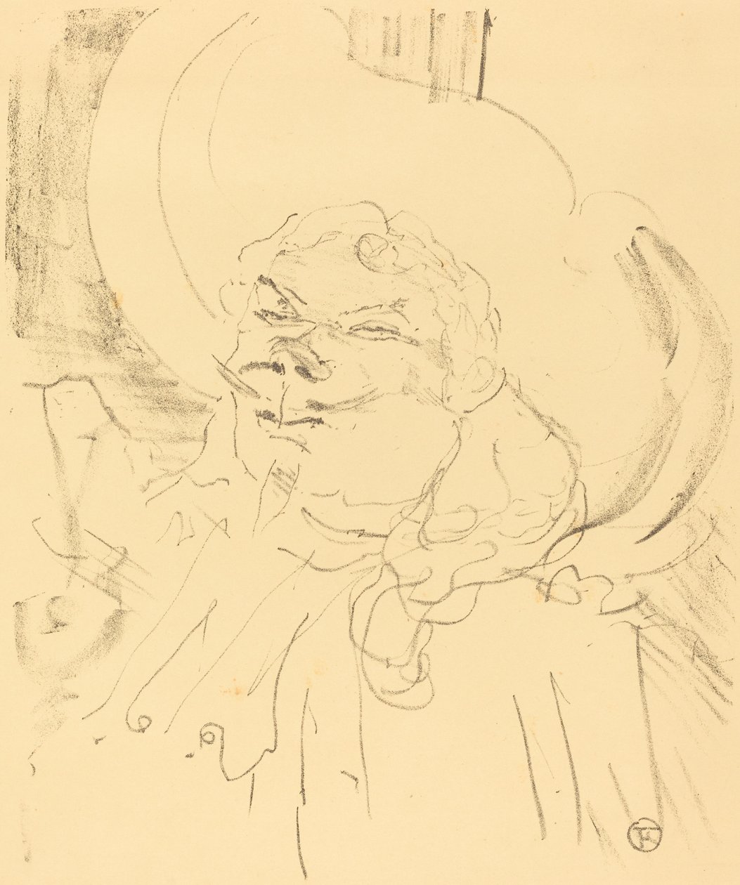 科奎林老人科奎林aine，1896年。 作者 亨利·德·图卢兹·劳特雷克