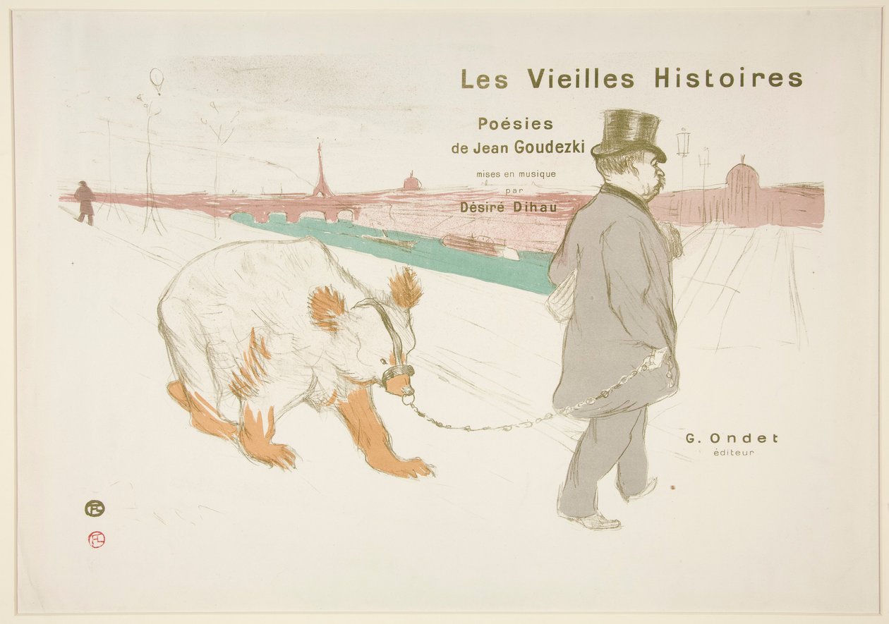 Les Vieilles Histoires（《古老的故事》）封面和插图 作者 亨利·德·图卢兹·劳特雷克
