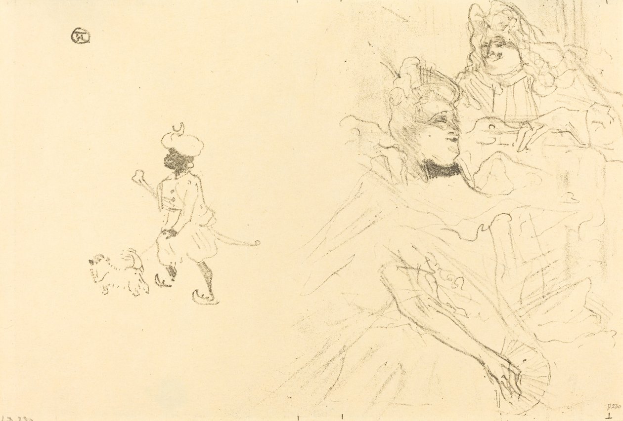 尼农-德-伦克洛的爱情典范》的封面 作者 亨利·德·图卢兹·劳特雷克