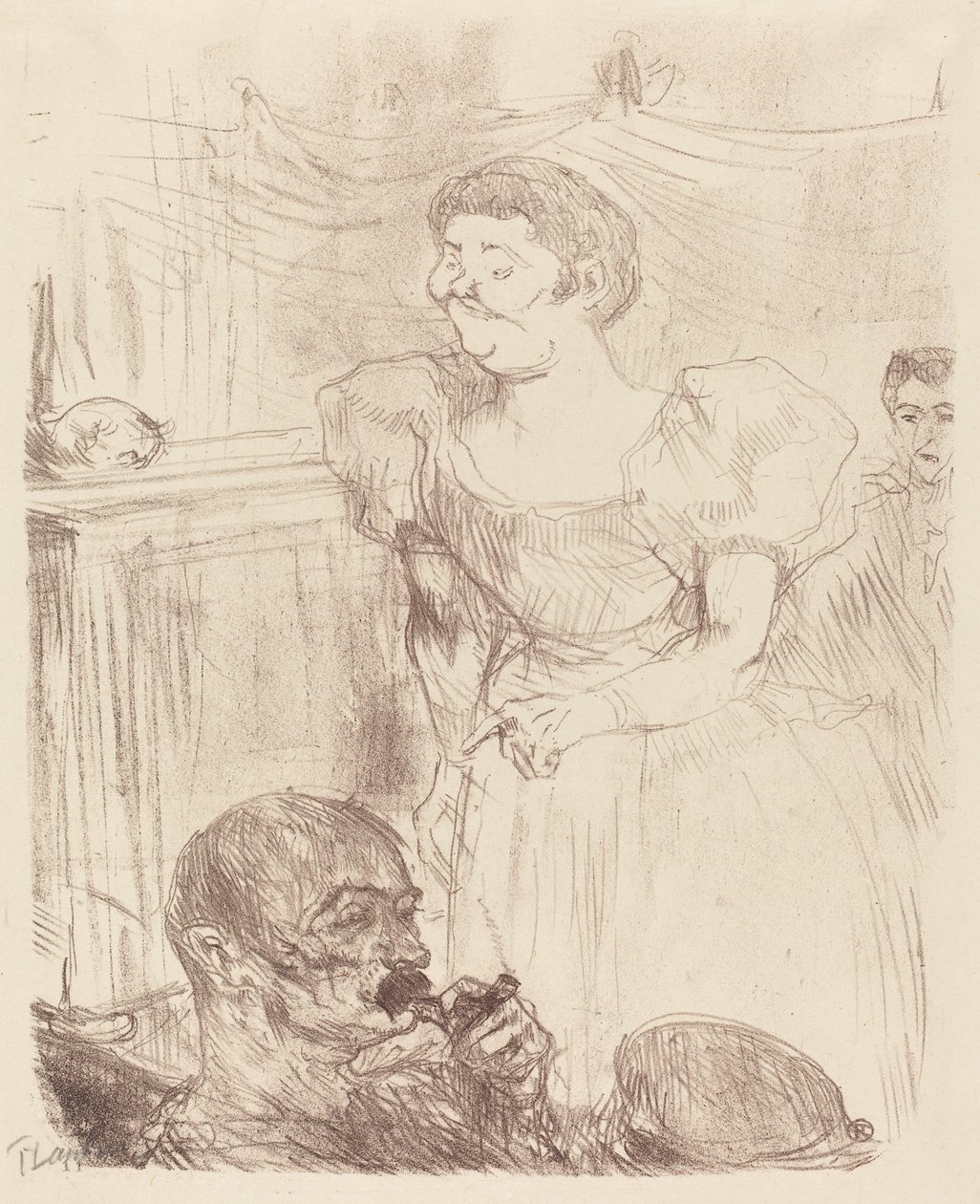 Di Ti Fellow - Englishmen at the Caf-Concert Di Ti Fellow - Anglaise au Café-Concert, 1898. 作者 亨利·德·图卢兹·劳特雷克
