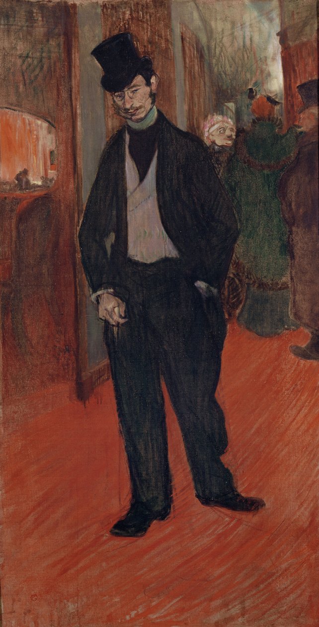GabrielTapiédeCéleyran医生，1894年在剧院大厅 作者 亨利·德·图卢兹·劳特雷克