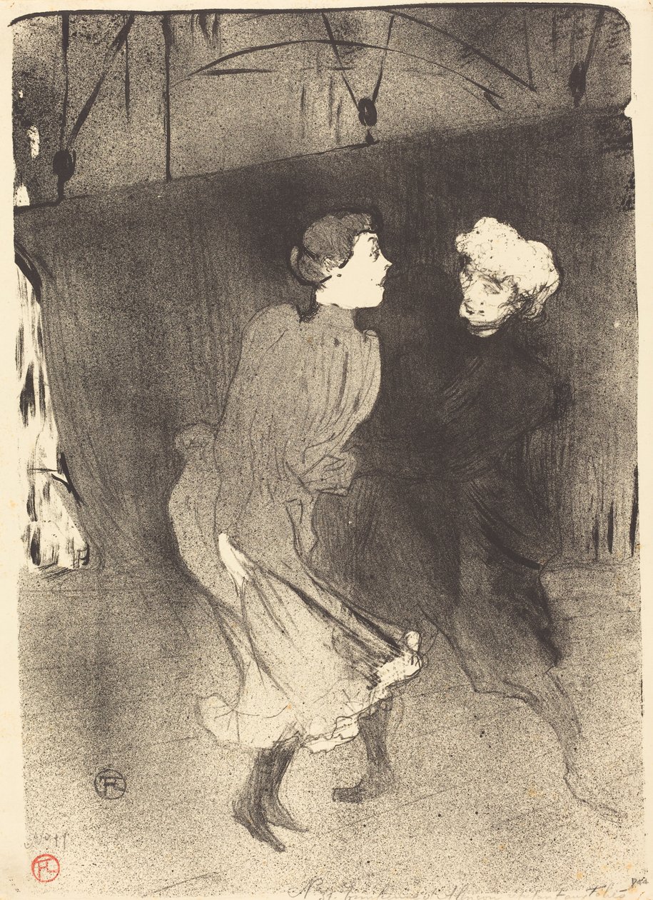 在贝格尔歌剧院的彩排 在贝格尔歌剧院的彩排，1893年。 作者 亨利·德·图卢兹·劳特雷克