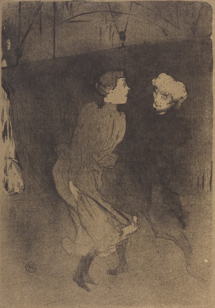 在贝格尔歌剧院的彩排 在贝格尔歌剧院的彩排，1893年。 作者 亨利·德·图卢兹·劳特雷克