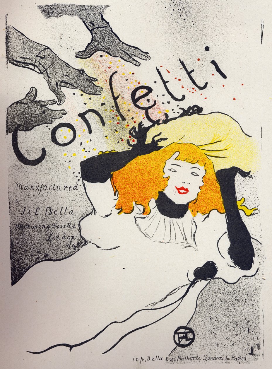 经济。Bella制造的纸屑。亨利-德-图卢兹-劳特累克的海报，英国，约1894年。(海报) 作者 亨利·德·图卢兹·劳特雷克