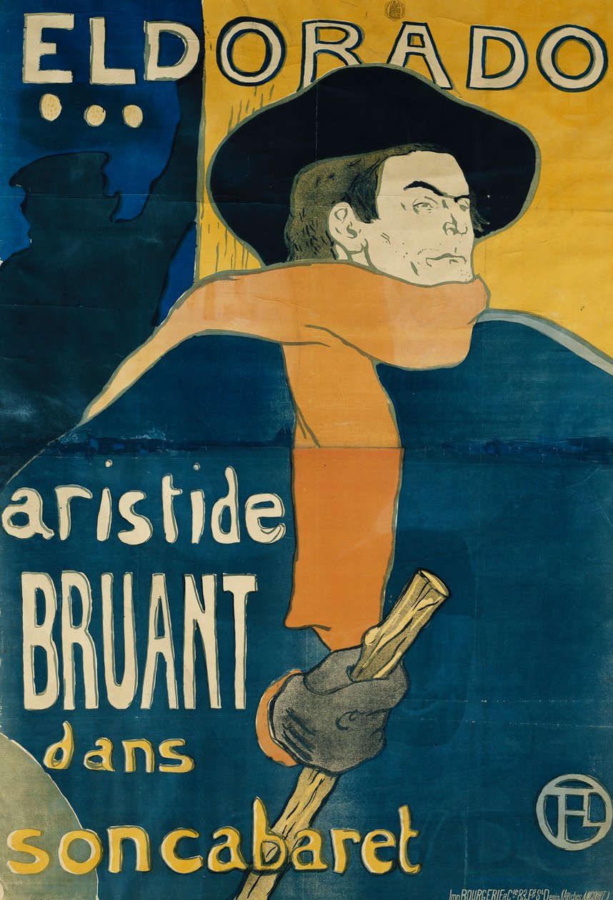 埃尔多拉多（Eldorado），阿里斯蒂德（Aristide Bruant），1892年 作者 亨利·德·图卢兹·劳特雷克