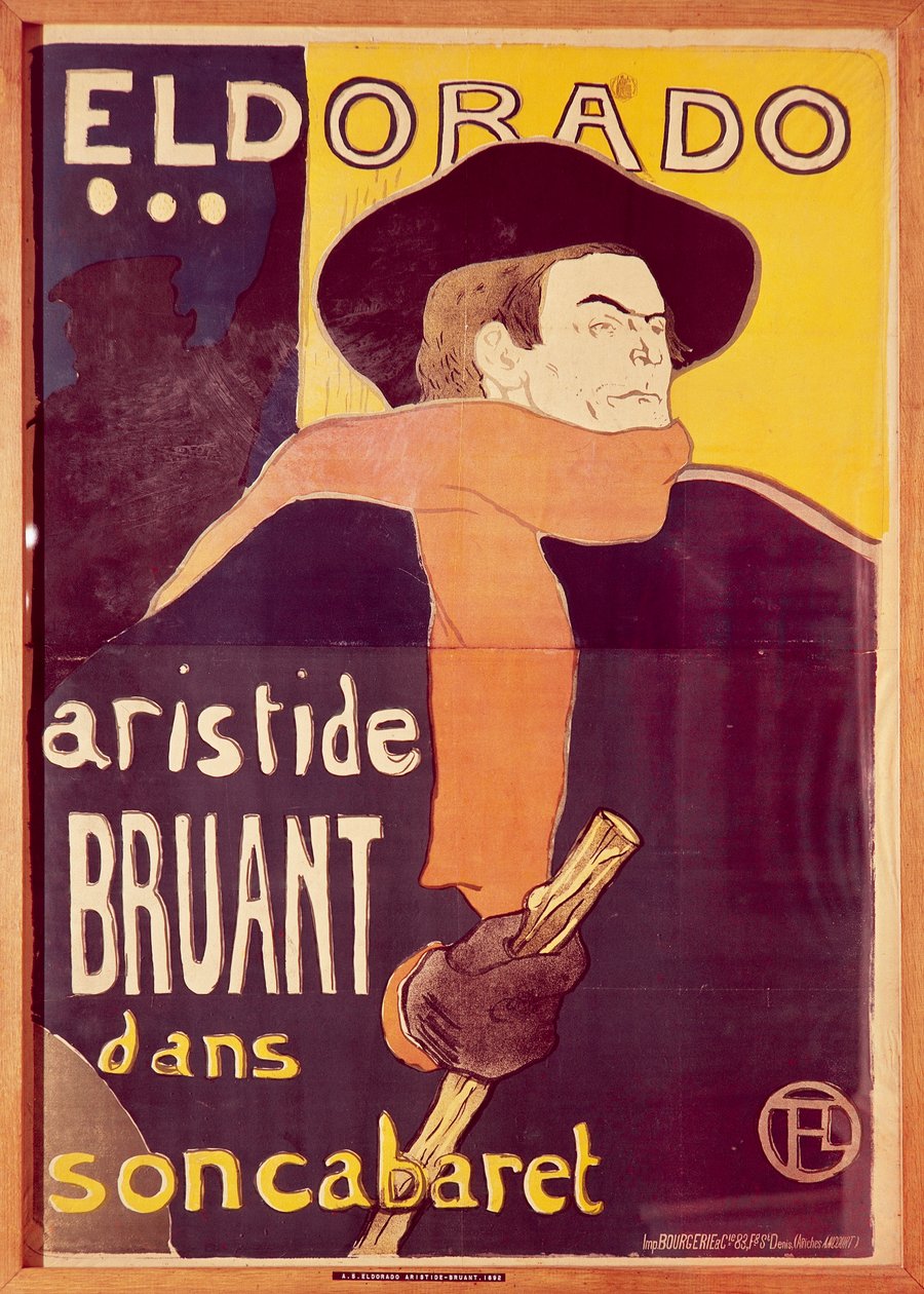 Eldorado, Aristide Bruant dans son cabaret (Eldorado, Artistide Bruant in his nightclub) 作者 亨利·德·图卢兹·劳特雷克