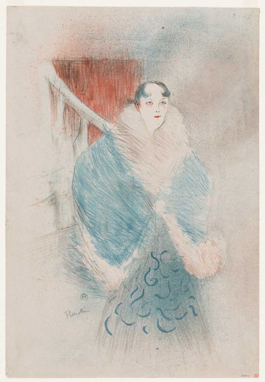 艾尔莎（Elsa），迪特·拉·维也纳（Dite la Viennoise），1897年。 作者 亨利·德·图卢兹·劳特雷克