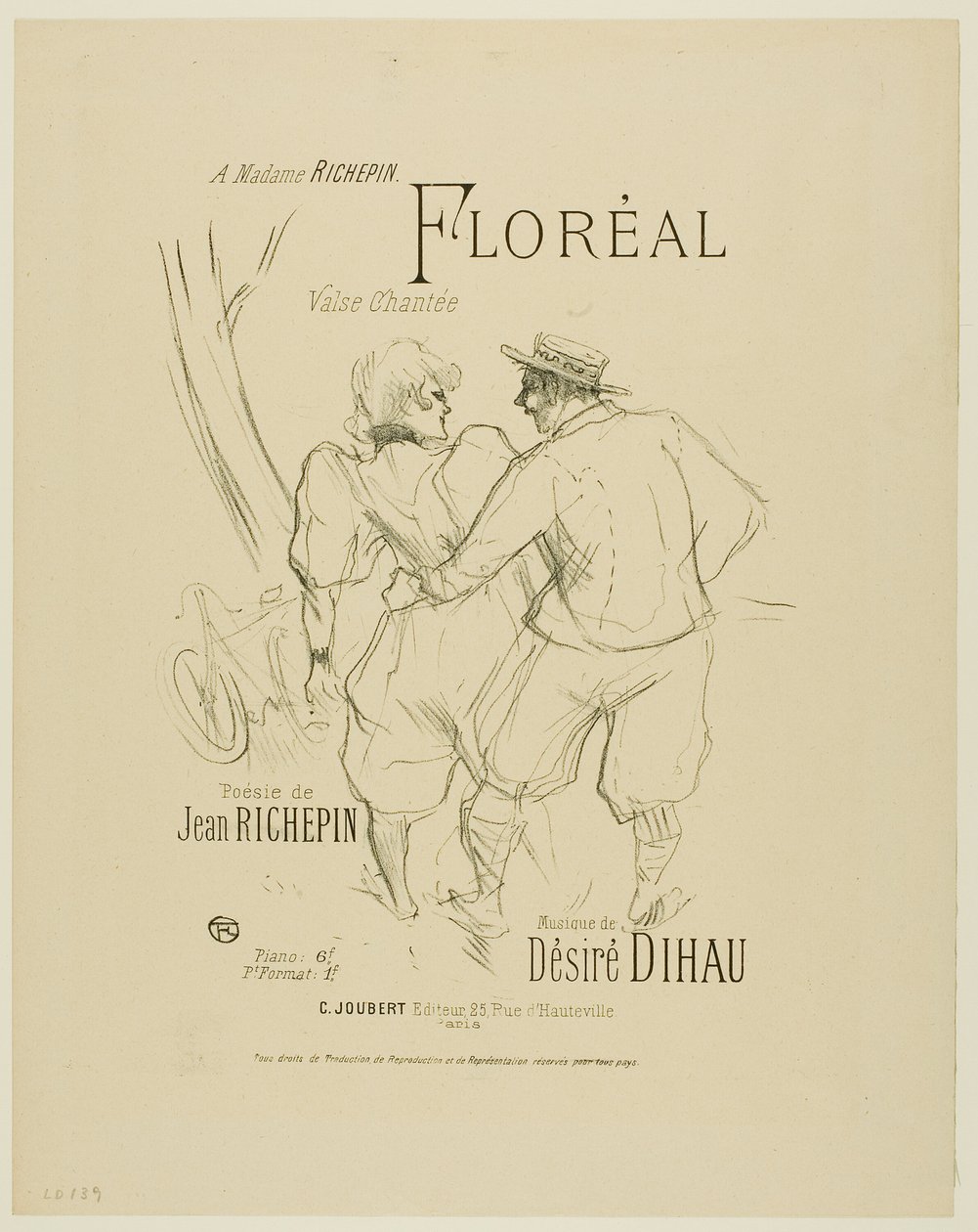 Floréal，选自 Désiré Dihau 的旋律 作者 亨利·德·图卢兹·劳特雷克