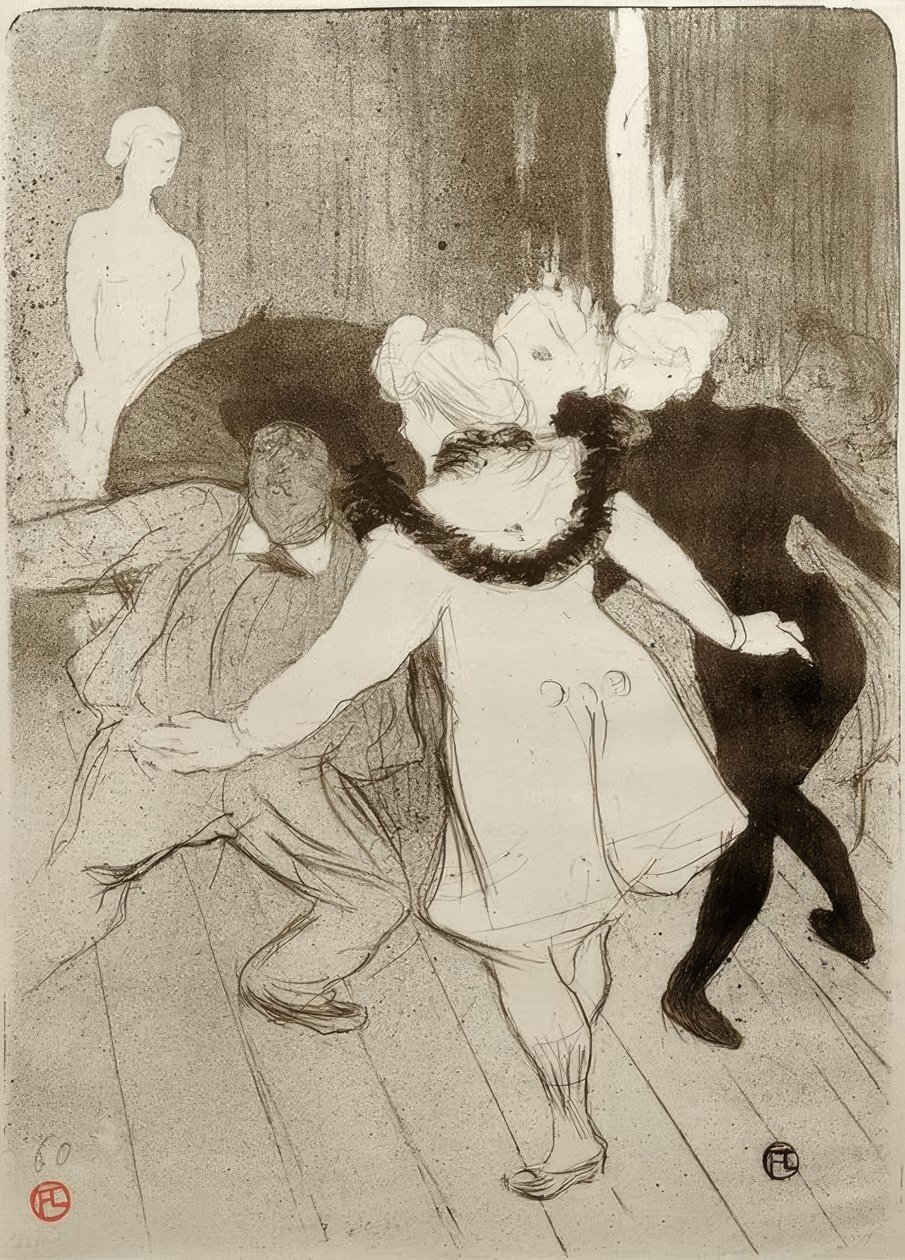 FoliesBergère，Prudhomme先生的谦虚 作者 亨利·德·图卢兹·劳特雷克