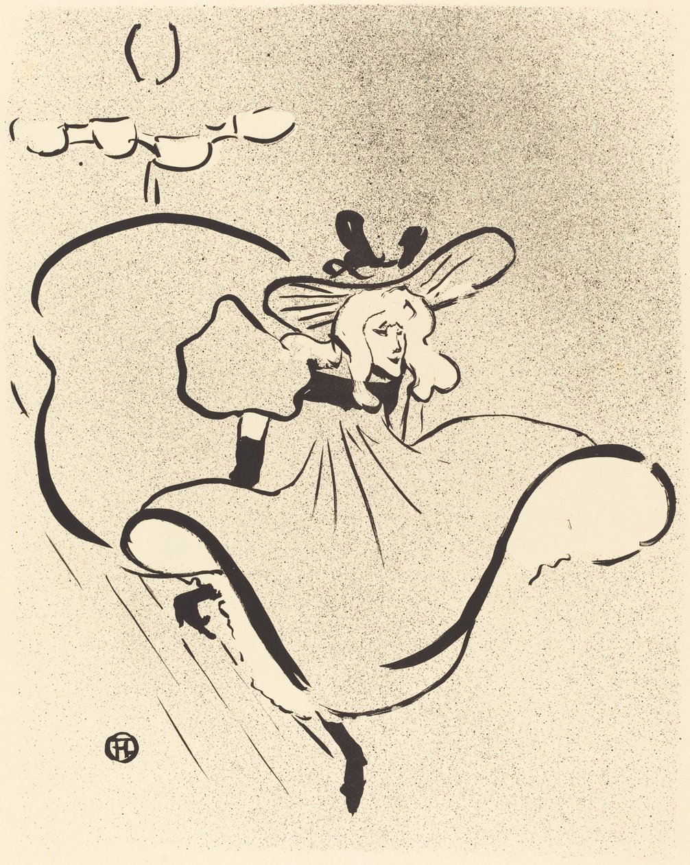 简-艾弗尔，1893年。 作者 亨利·德·图卢兹·劳特雷克