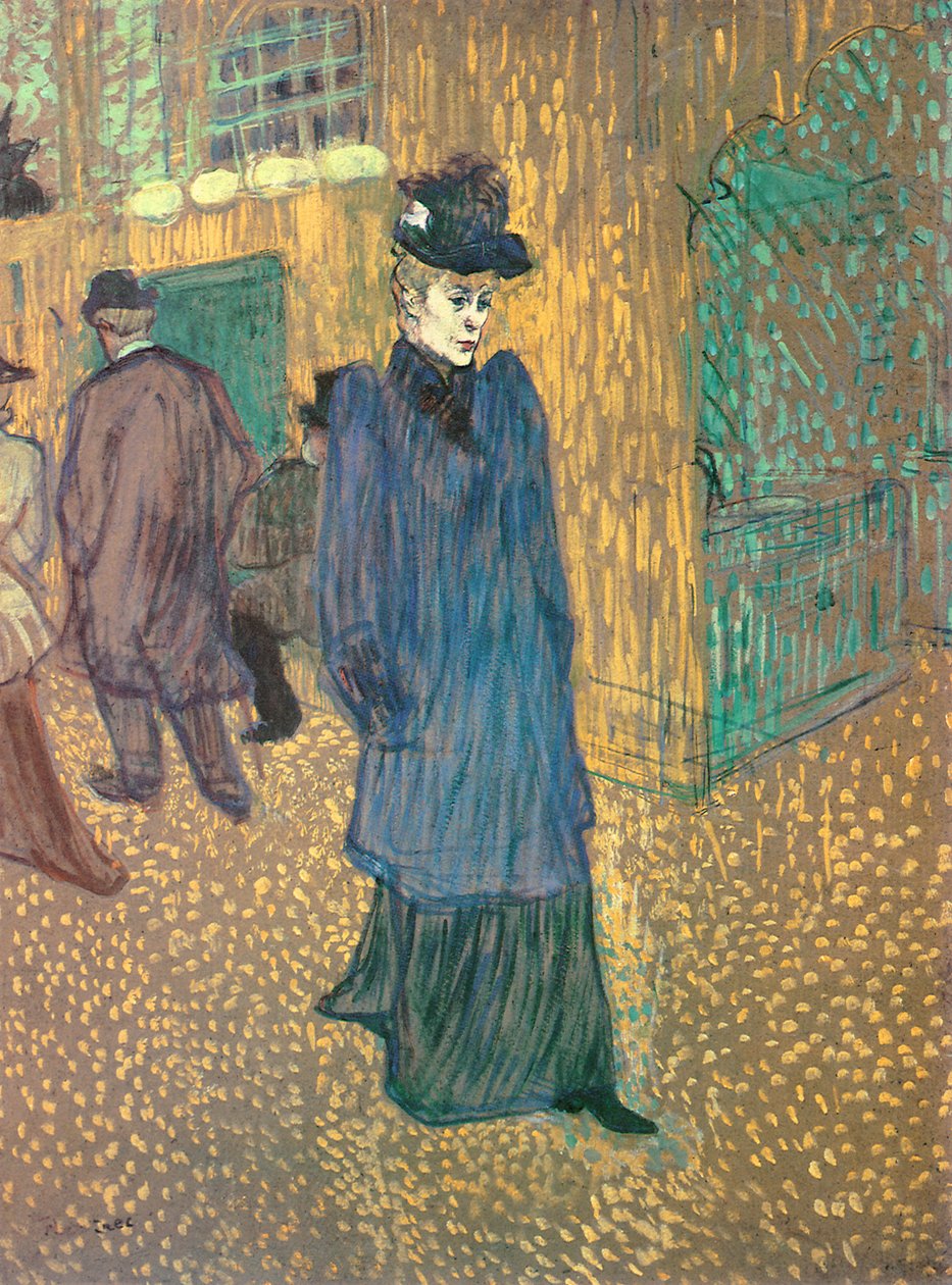 Jane Avril离开红磨坊，1892年（精华在船上） 作者 亨利·德·图卢兹·劳特雷克