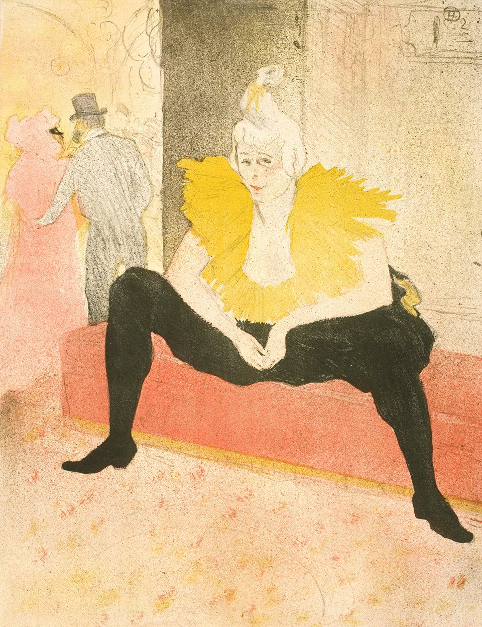 La Clownesse Assise, Cha-U-Kao 小姐 作者 亨利·德·图卢兹·劳特雷克