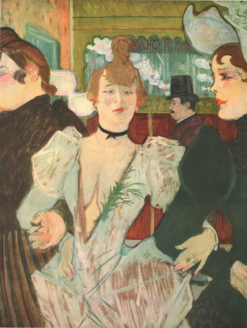 La Goulue at the Moulin Rouge》，1892年，1952年。   作者 亨利·德·图卢兹·劳特雷克
