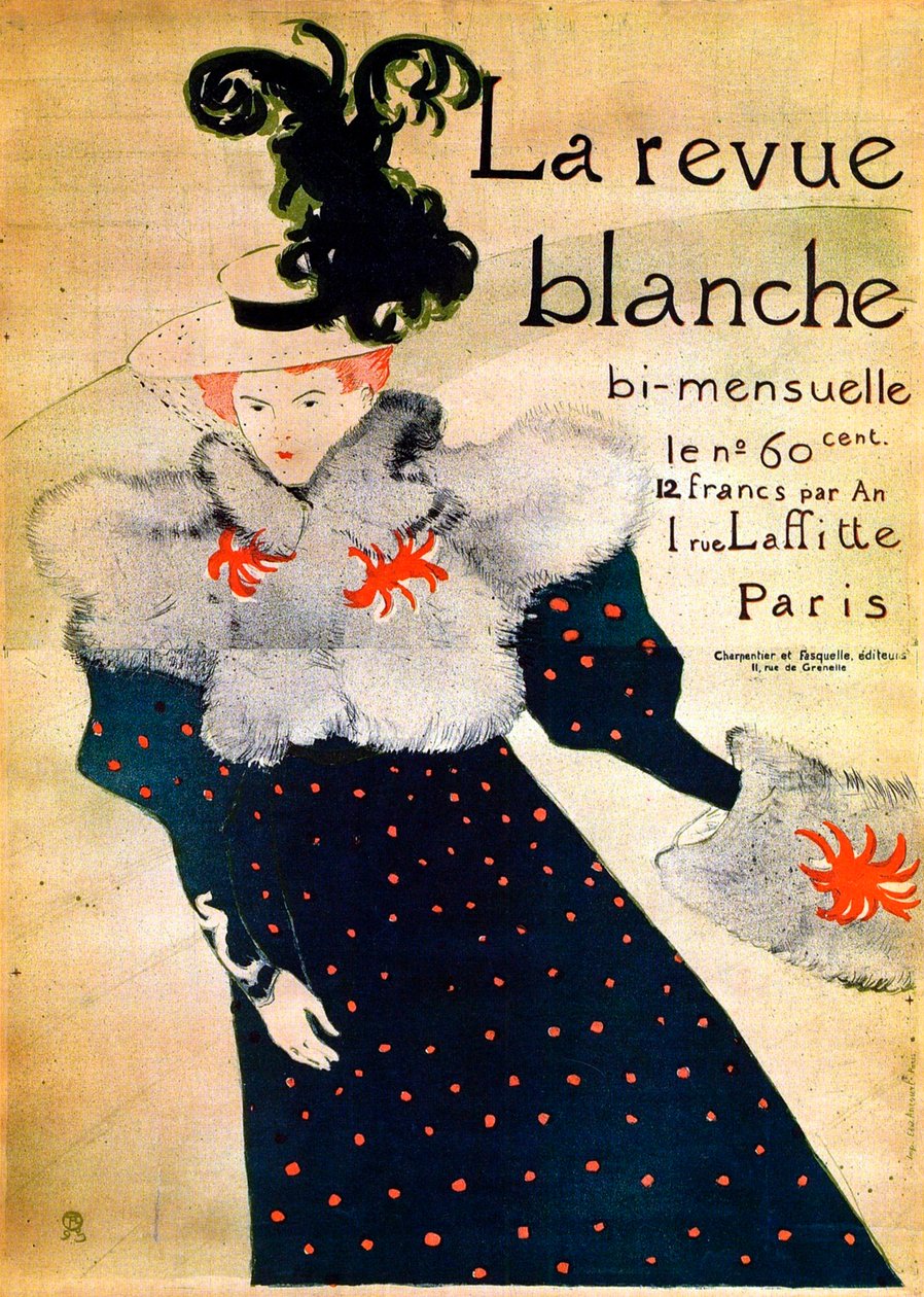 La Revue Blanche，十九世纪。 作者 亨利·德·图卢兹·劳特雷克