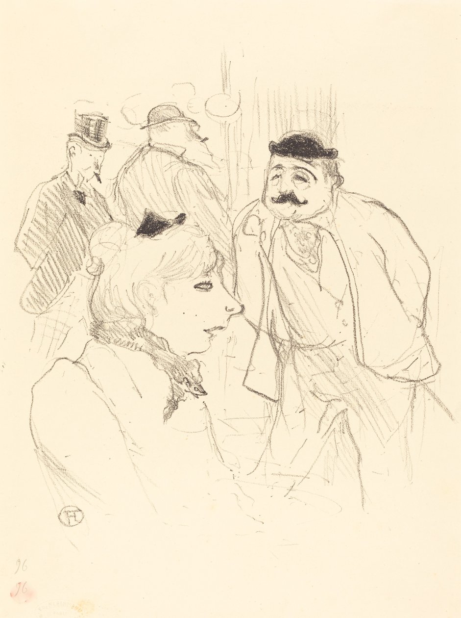 La Tige Moulin-Rouge, 1894年。 作者 亨利·德·图卢兹·劳特雷克