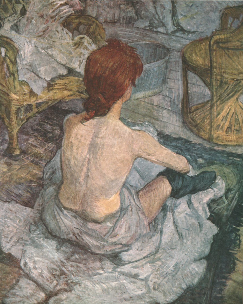 La Toilette》，1889年，1952年。 作者 亨利·德·图卢兹·劳特雷克