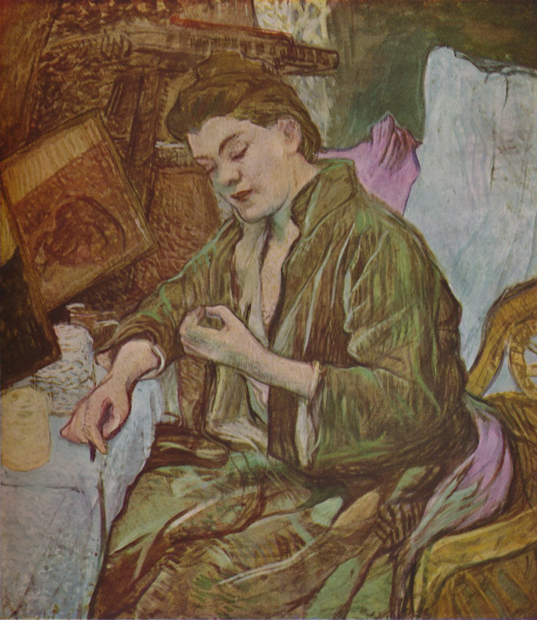 《 La Toilette》，《准备好》，1891年，1937年。 作者 亨利·德·图卢兹·劳特雷克