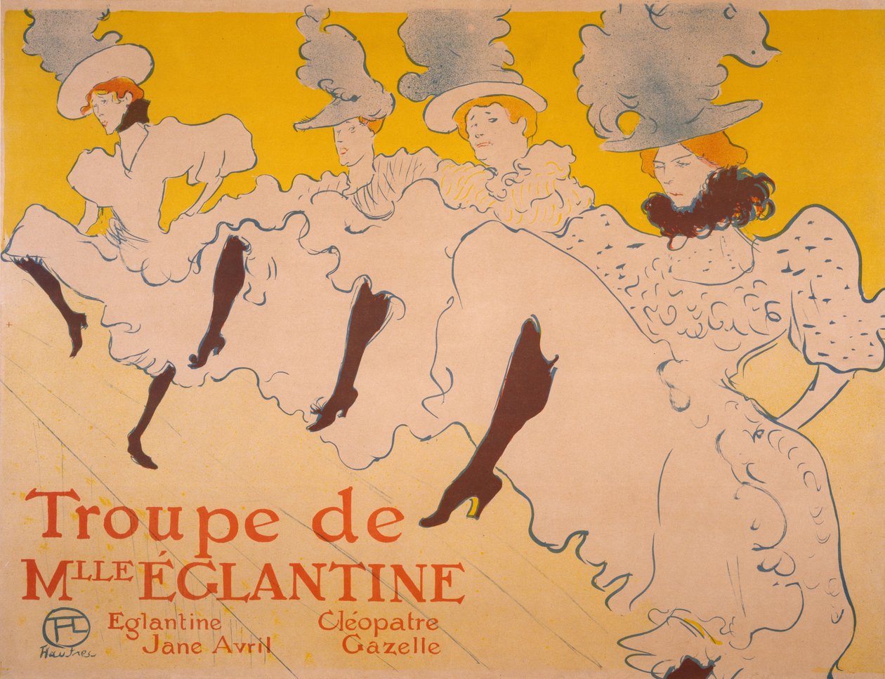 La Troupe deMlle.Églantine，1895年-1896年 作者 亨利·德·图卢兹·劳特雷克