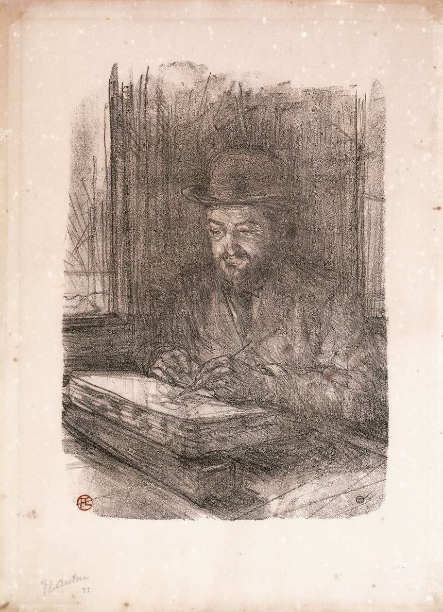 Le Bon Graveur，阿道夫·艾伯特（Adolphe Albert），1898年 作者 亨利·德·图卢兹·劳特雷克