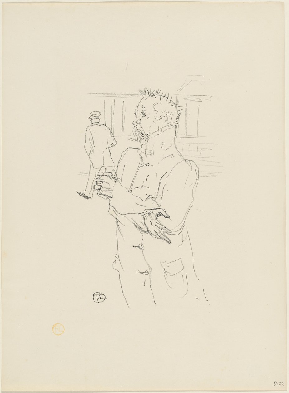 Le Fou, 1895. 作者 亨利·德·图卢兹·劳特雷克