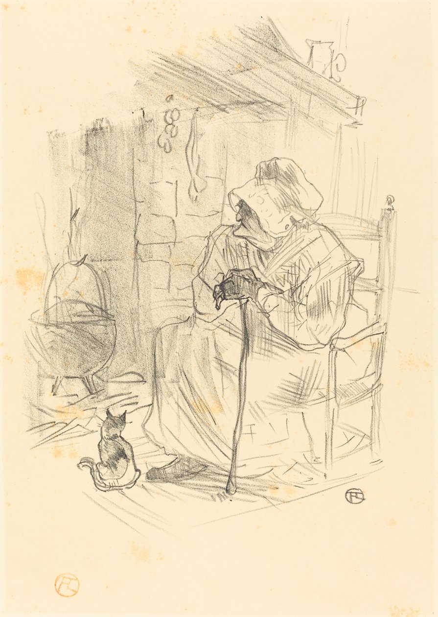 Le secret, 1895. 作者 亨利·德·图卢兹·劳特雷克