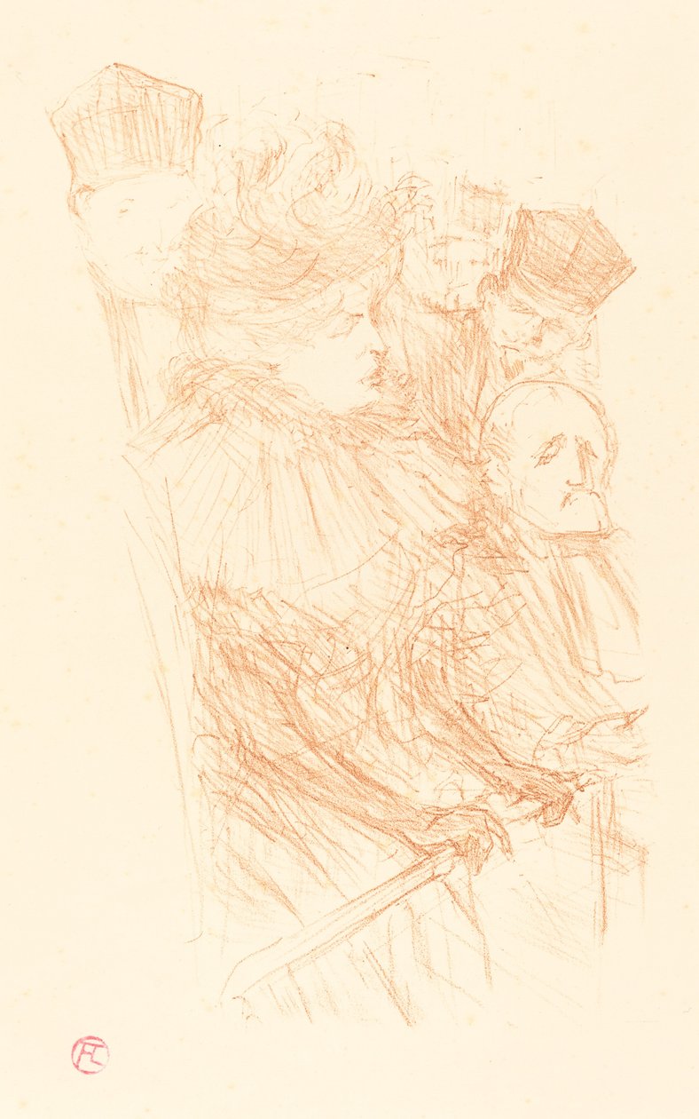 Lebaudy审判--马西女士的证词 Procès Lebaudy - Déposition de Mlle. Marsy, 1896. 作者 亨利·德·图卢兹·劳特雷克