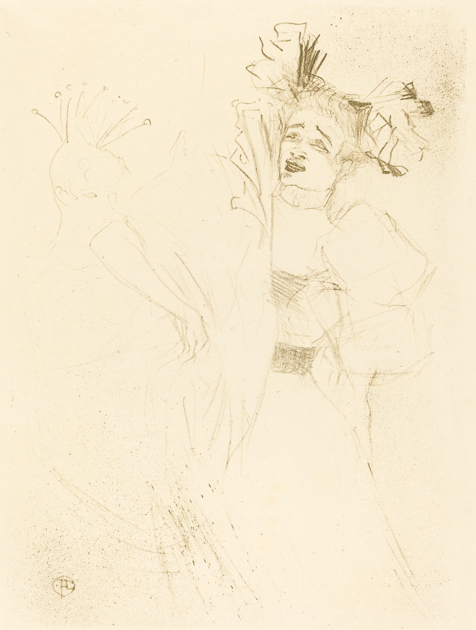 Lender全脸在Chilperic Lender de face dans Chilpéric, 1895. 作者 亨利·德·图卢兹·劳特雷克