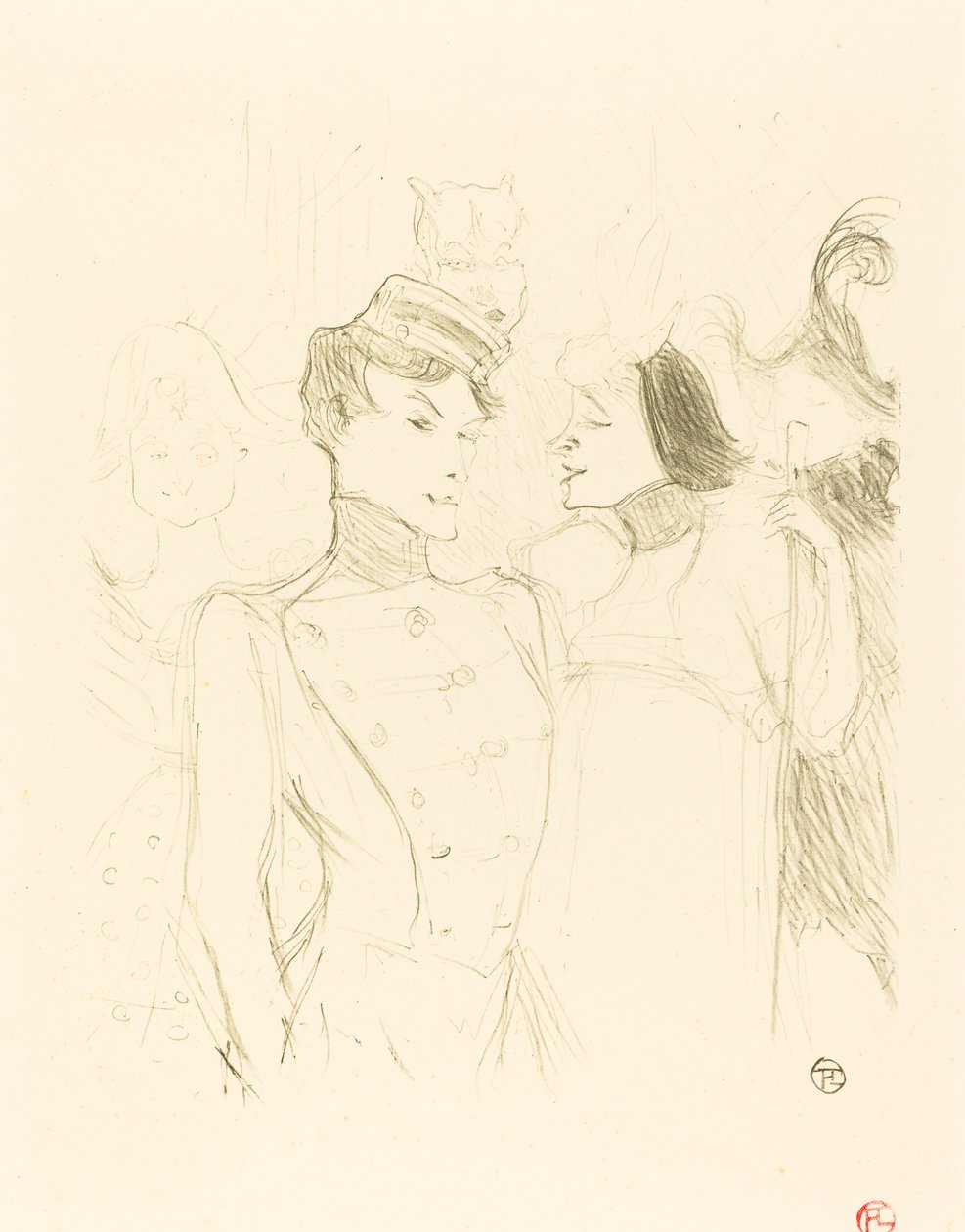 Lender and Lavalliere Lender and Lavalliere, 1895. 作者 亨利·德·图卢兹·劳特雷克