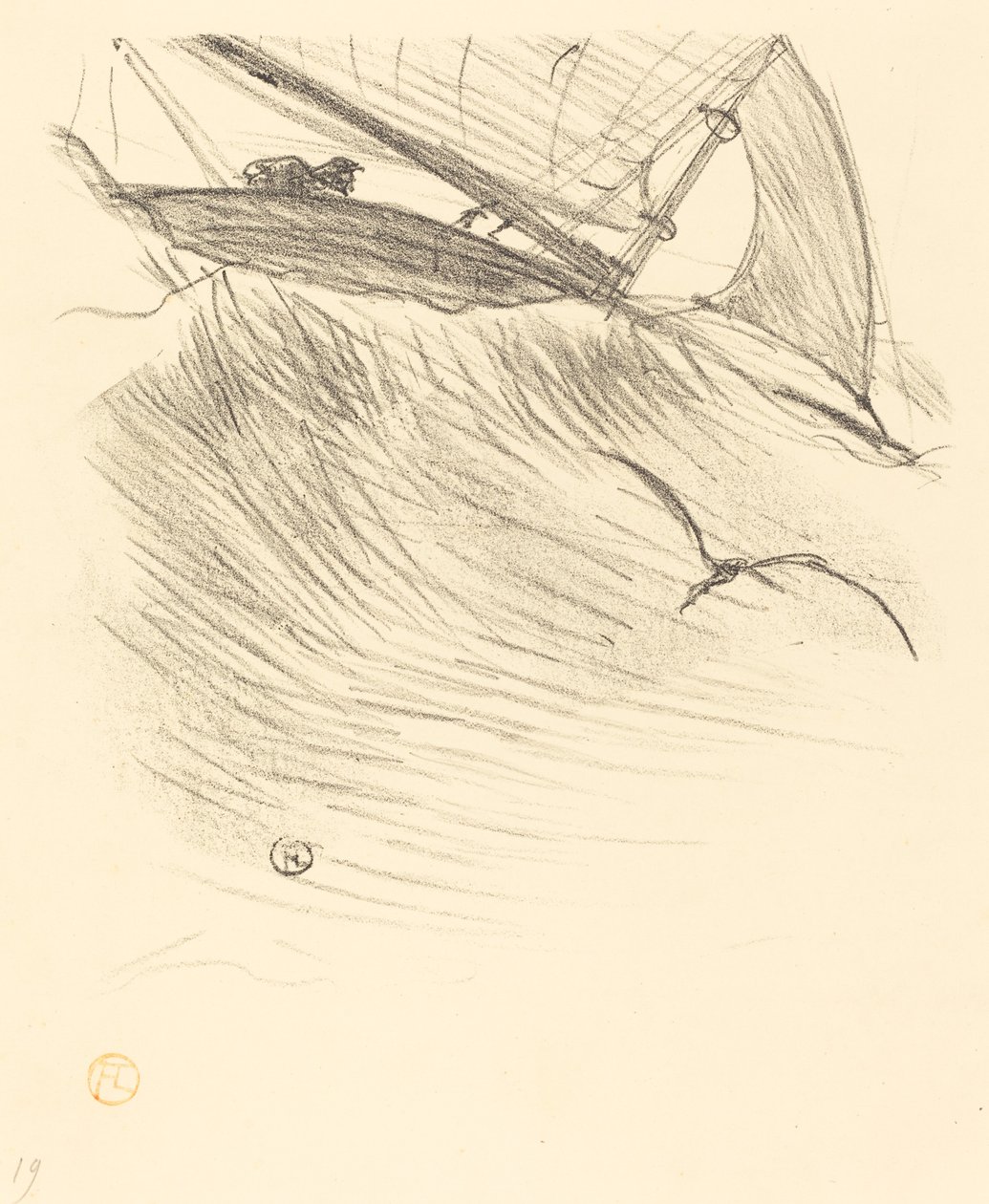 海燕》，1895年。 作者 亨利·德·图卢兹·劳特雷克