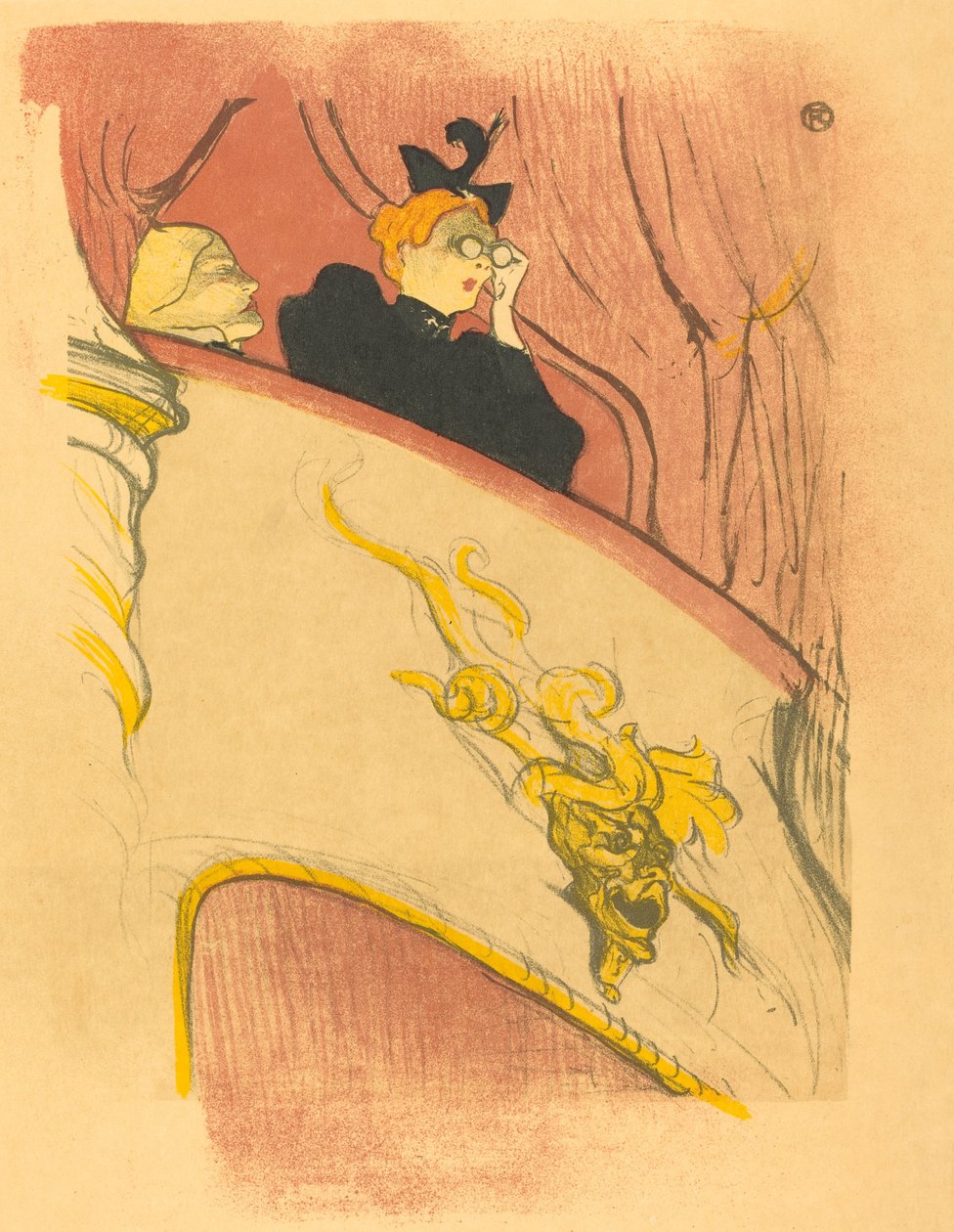 鎏金面具楼阁 (La loge au mascaron doré) 作者 亨利·德·图卢兹·劳特雷克