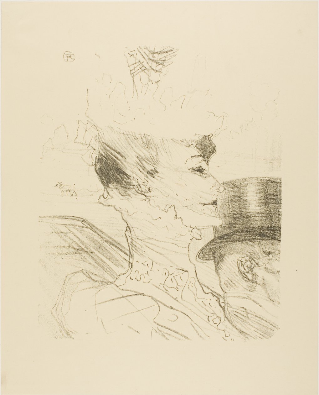 路易丝-巴尔蒂，选自 Treize Lithographies 作者 亨利·德·图卢兹·劳特雷克