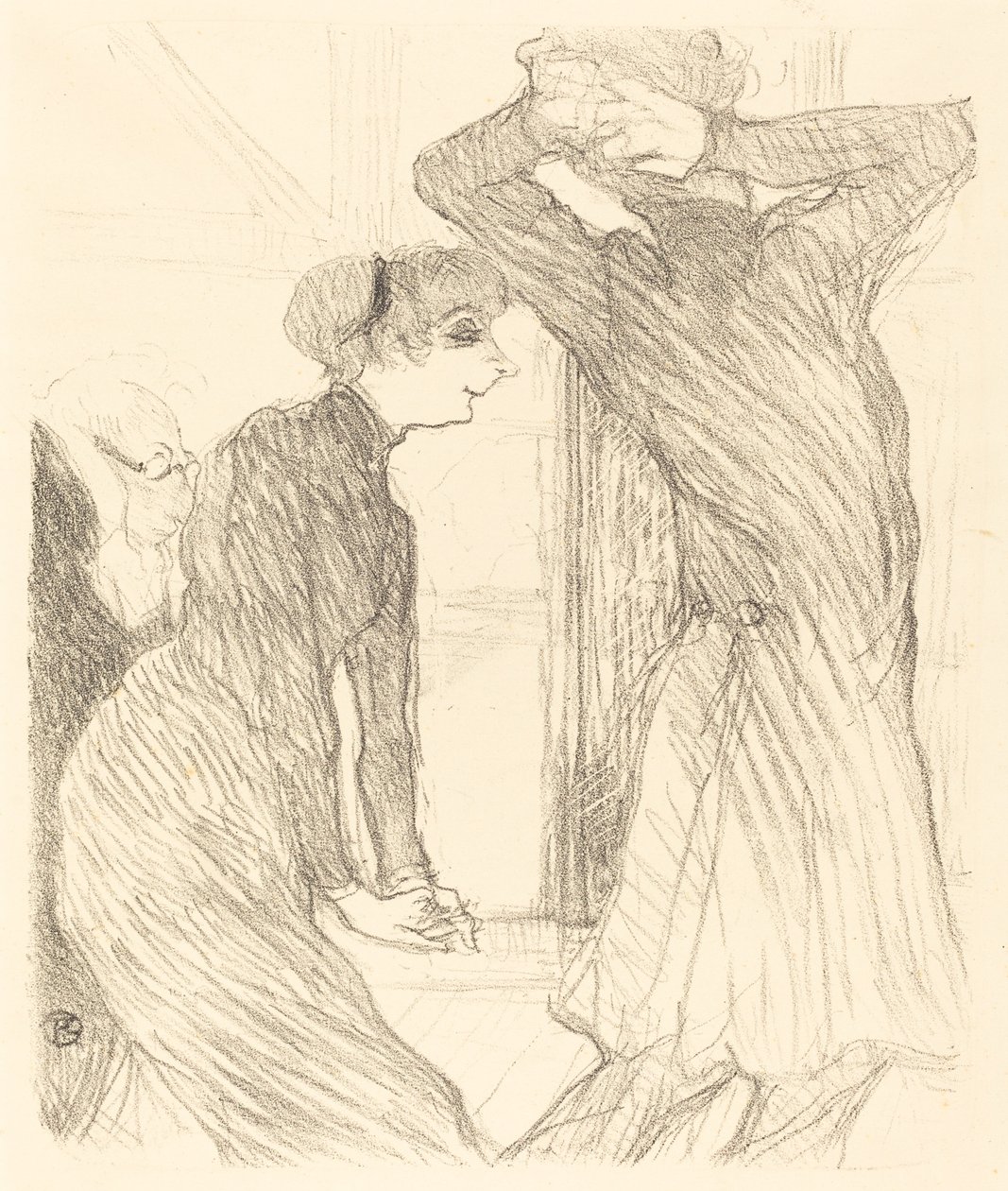 Lugne Poe and Baldy in Au-dessus des forces humaines Lugne Poe et Baldy dans..., 1894. 作者 亨利·德·图卢兹·劳特雷克