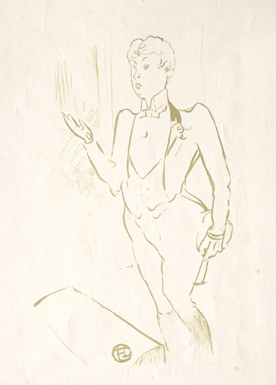 玛丽·汉密尔顿，1893年。 作者 亨利·德·图卢兹·劳特雷克
