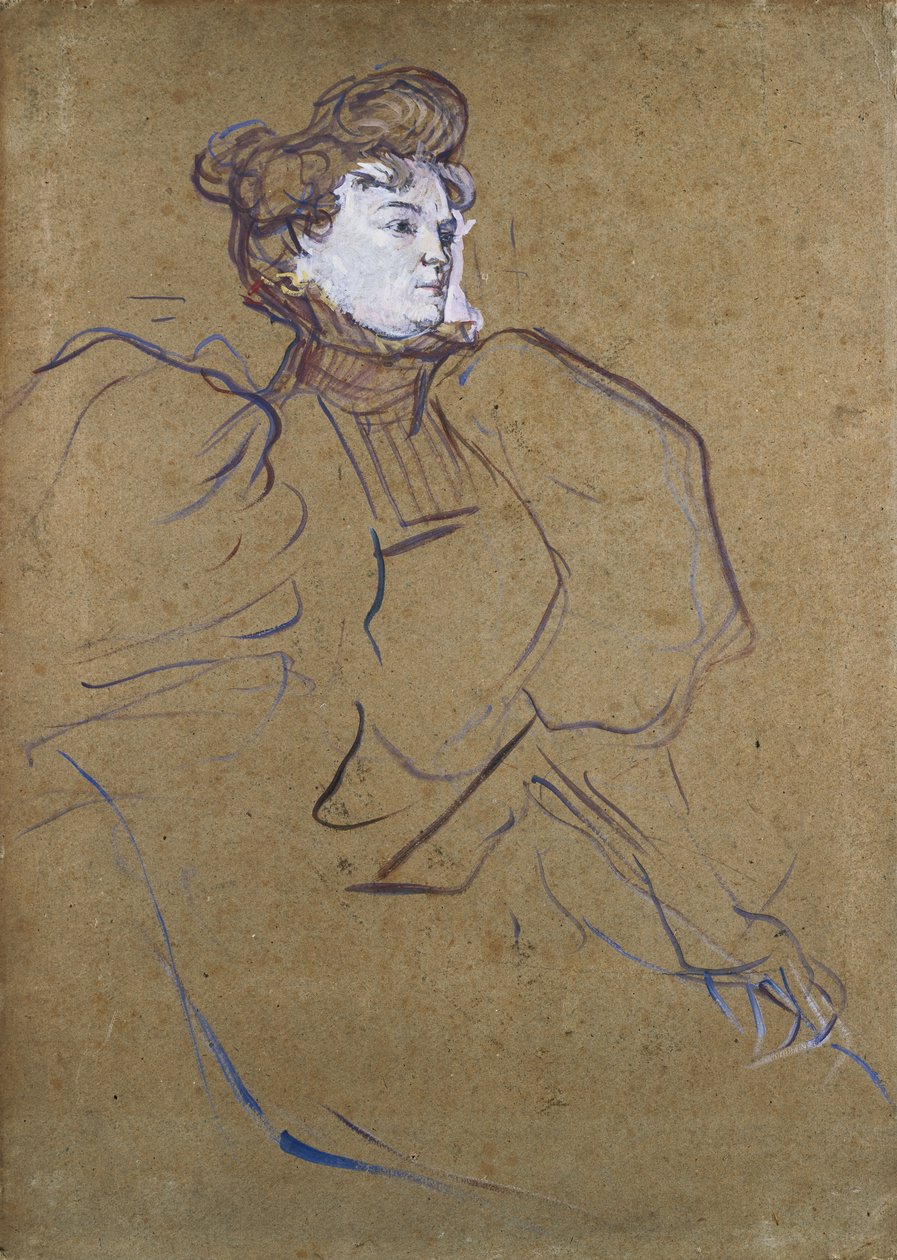 米西亚·纳坦森（Misia Natanson），约1897年 作者 亨利·德·图卢兹·劳特雷克