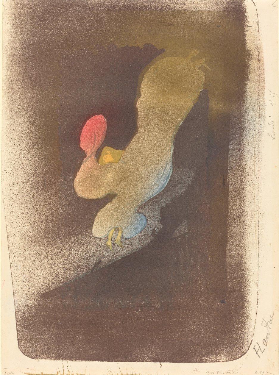 Loïe Fuller小姐，1893年。 作者 亨利·德·图卢兹·劳特雷克