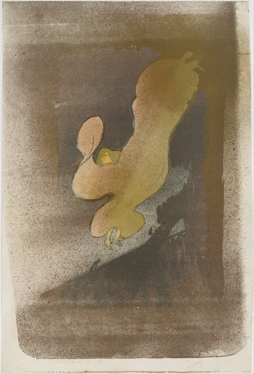 Loïe Fuller小姐，1893年，1893年。 作者 亨利·德·图卢兹·劳特雷克