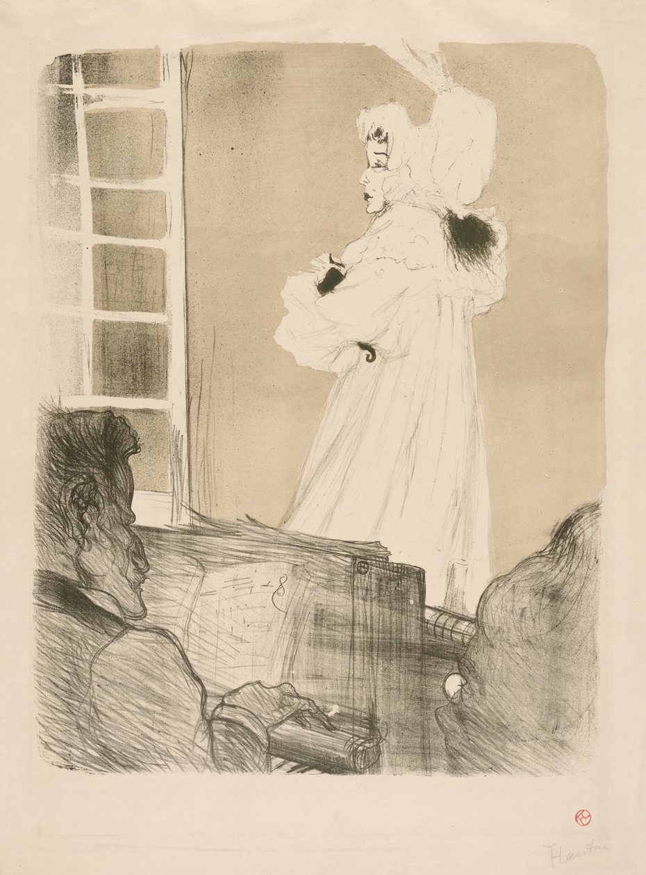 1895年，梅·贝尔福特小姐。 作者 亨利·德·图卢兹·劳特雷克