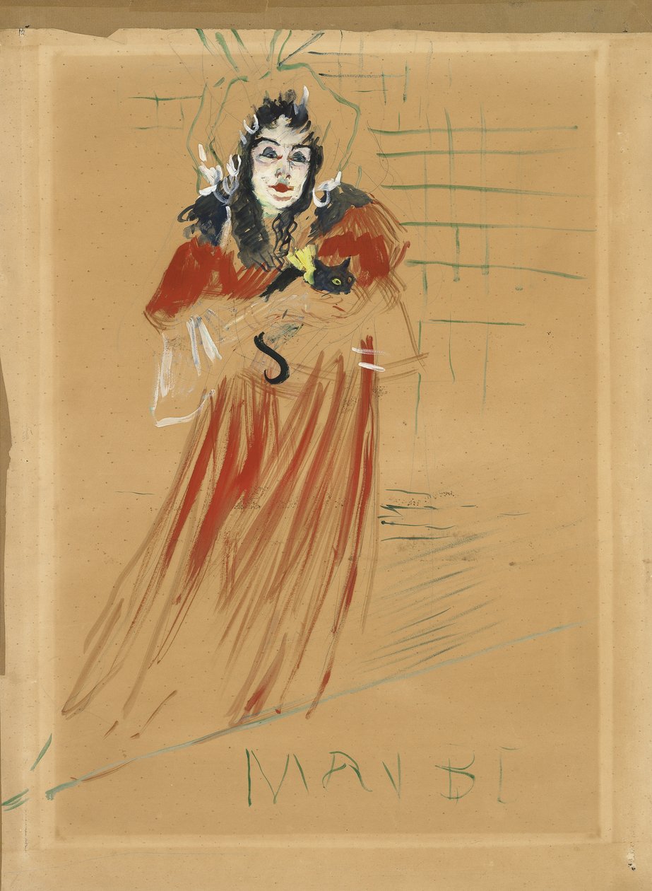 梅·贝尔福特小姐，1895年 作者 亨利·德·图卢兹·劳特雷克