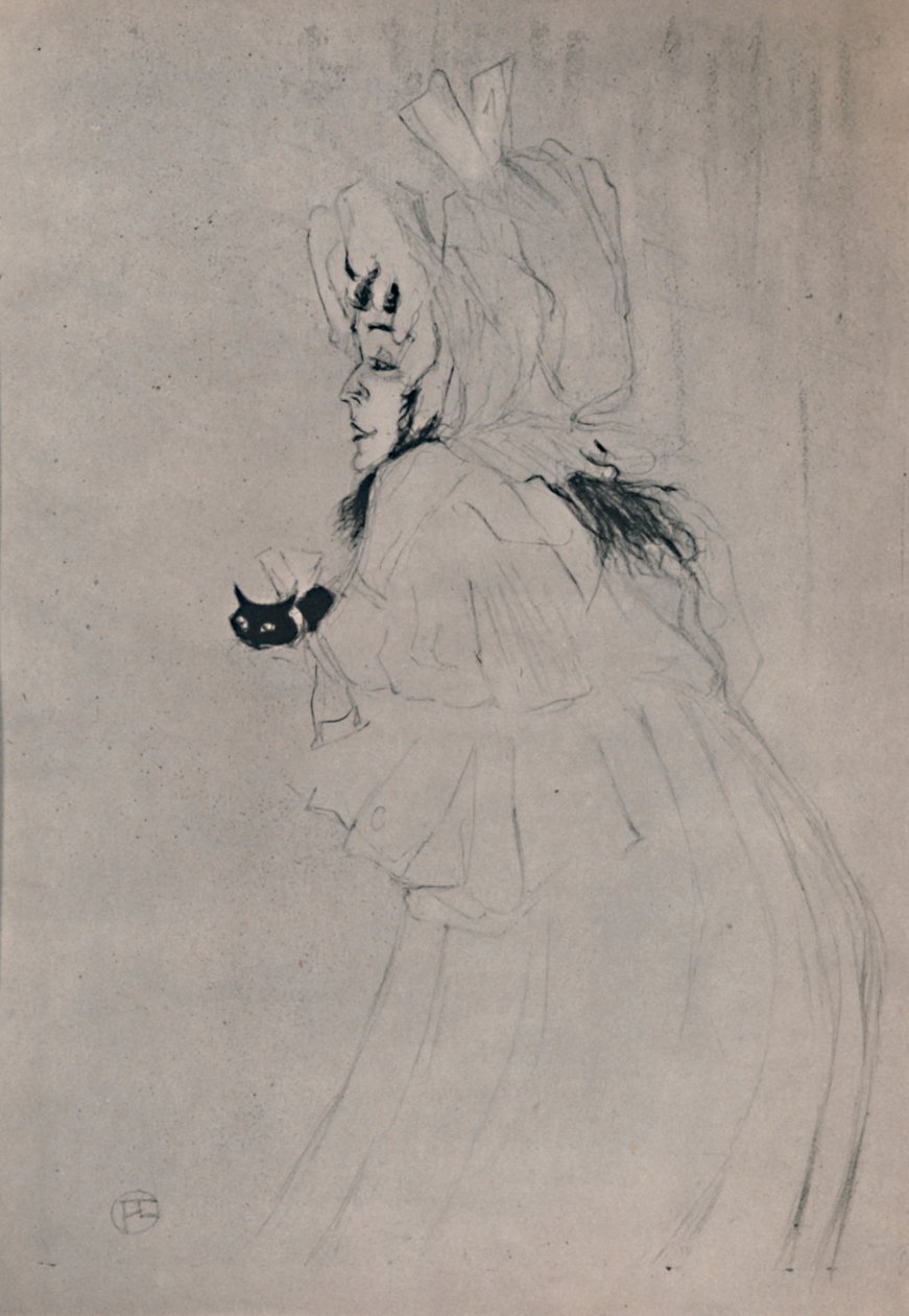 梅·贝尔福特小姐（Mel Belfort Welcoming），约建于1895年，1946年。 作者 亨利·德·图卢兹·劳特雷克