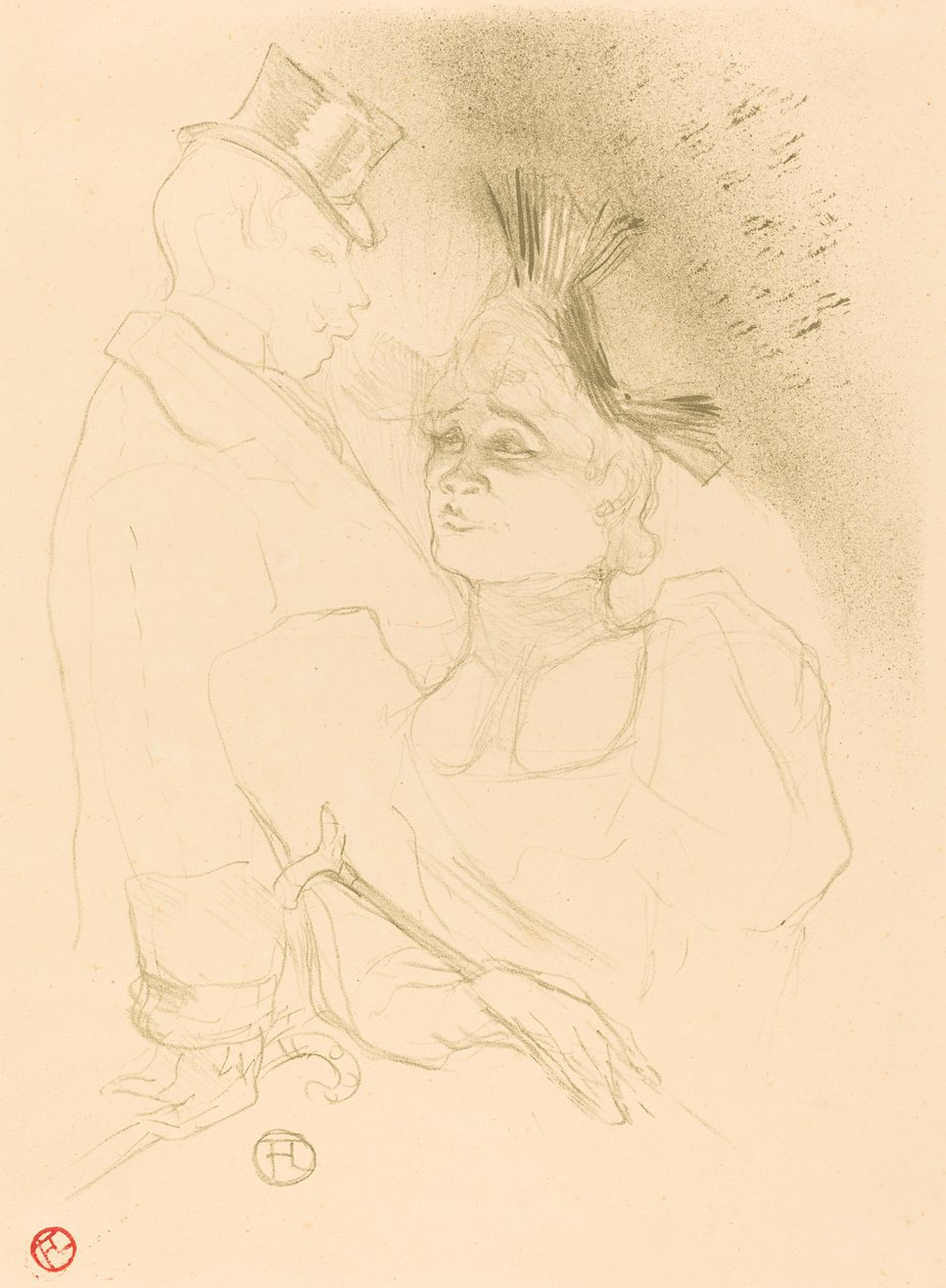 Mlle.Lender and Baron Mlle.Lender and Baron, 1893. 作者 亨利·德·图卢兹·劳特雷克