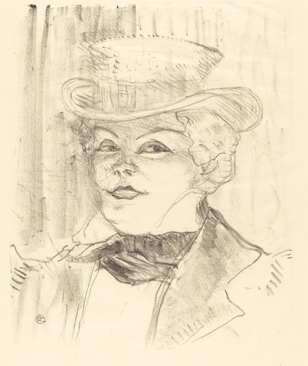 Mme.Réjane, 1898. 作者 亨利·德·图卢兹·劳特雷克