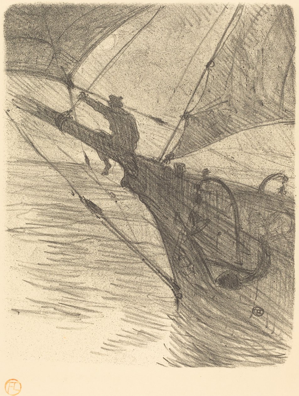 海洋诺克斯，1895年。 作者 亨利·德·图卢兹·劳特雷克