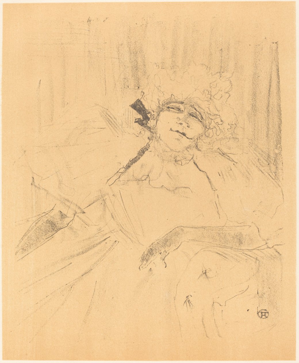 古老的歌声 Chanson ancienne, 1898. 作者 亨利·德·图卢兹·劳特雷克