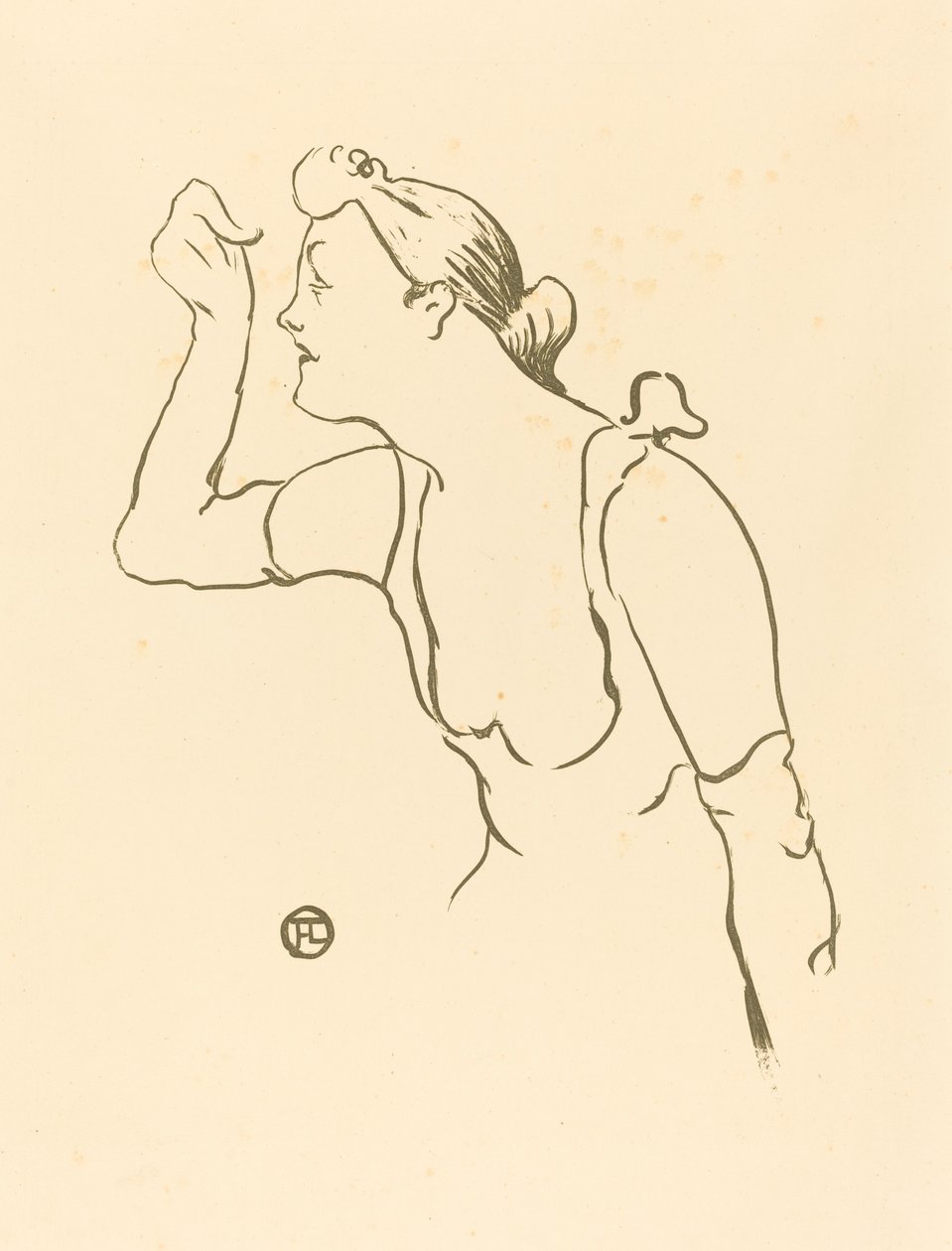 保拉-布莱比昂，1893年。 作者 亨利·德·图卢兹·劳特雷克